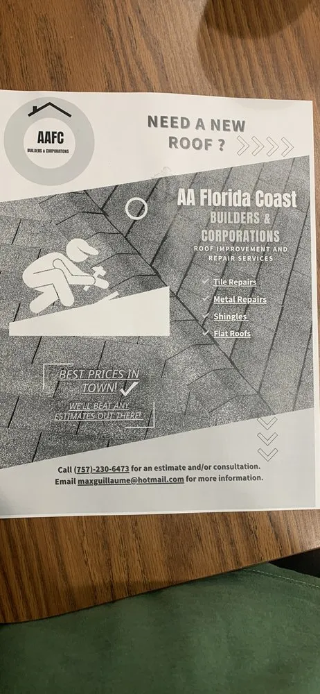 Slide of AA Florida Coast Builders