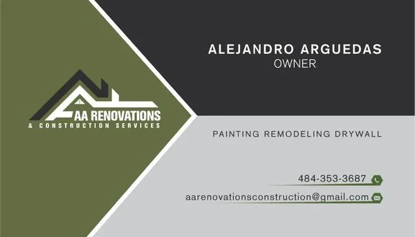 AA Renovations & Construction Services Logo