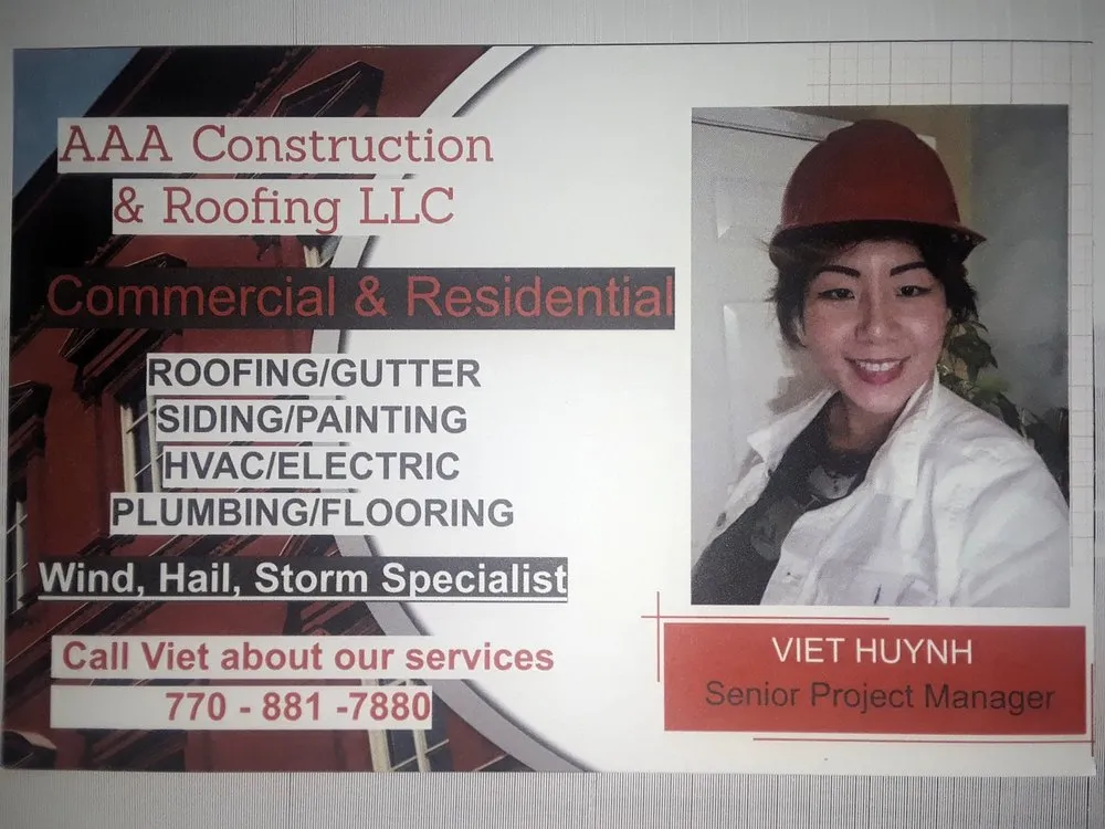 Slide of AAA Construction and Roofing