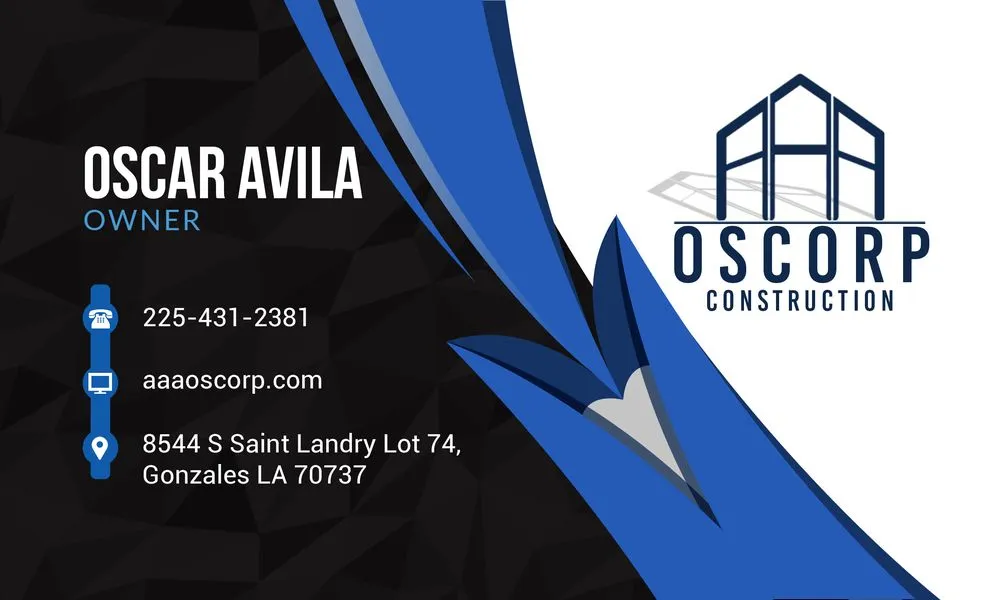 Slide of AAA OSCORP CONSTRUCTION