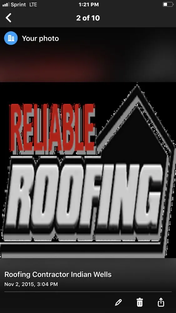 Slide of AAA Reliable Roofing