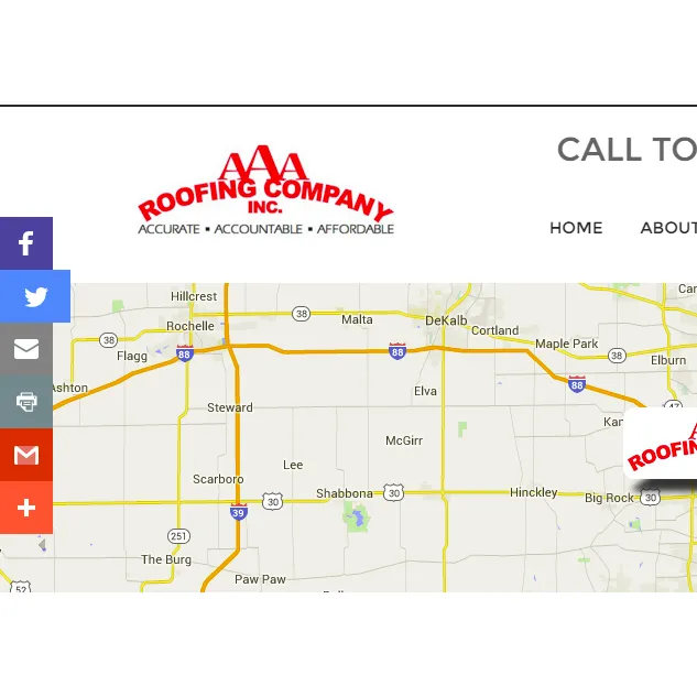 Slide of AAA Roofing