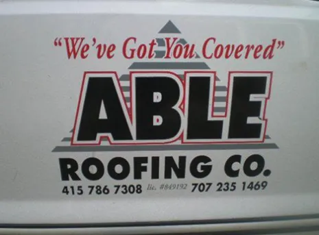 Slide of Able Roofing Company