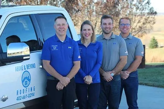 Slide of Above and Beyond Roofing