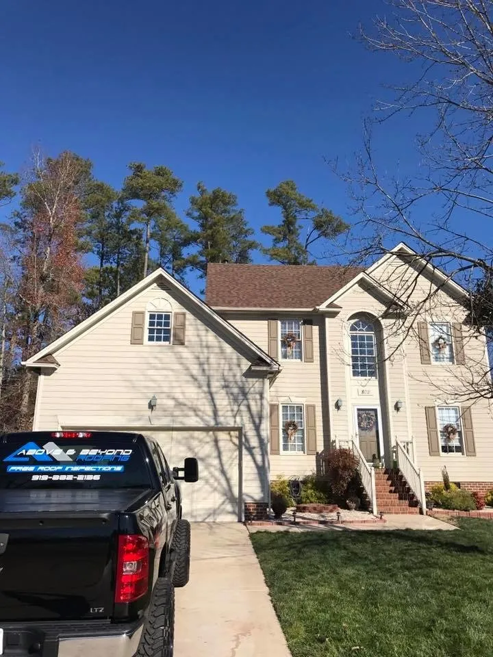 Slide of Above and Beyond Roofing