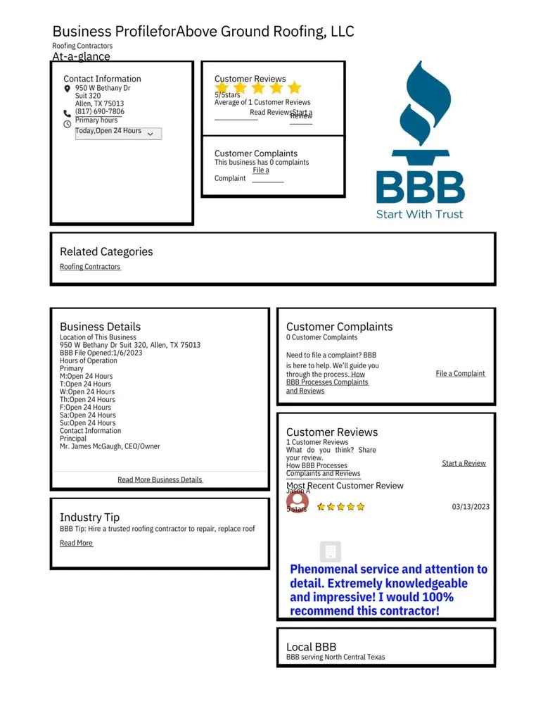 Slide of Above Ground Roofing