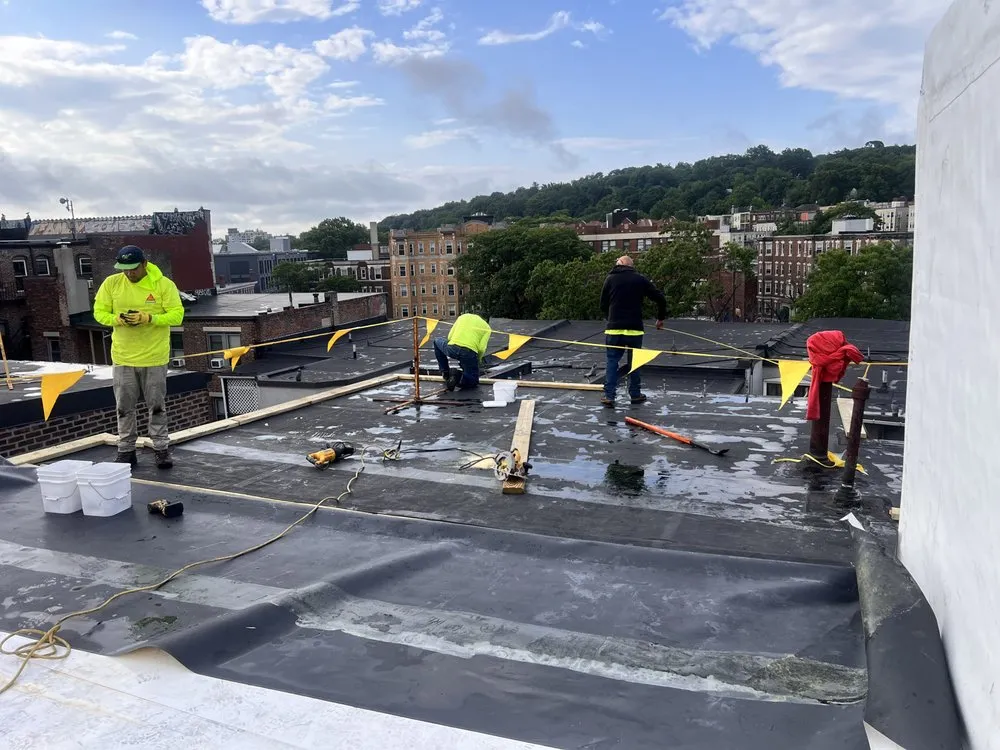 Slide of AC Roof Repair