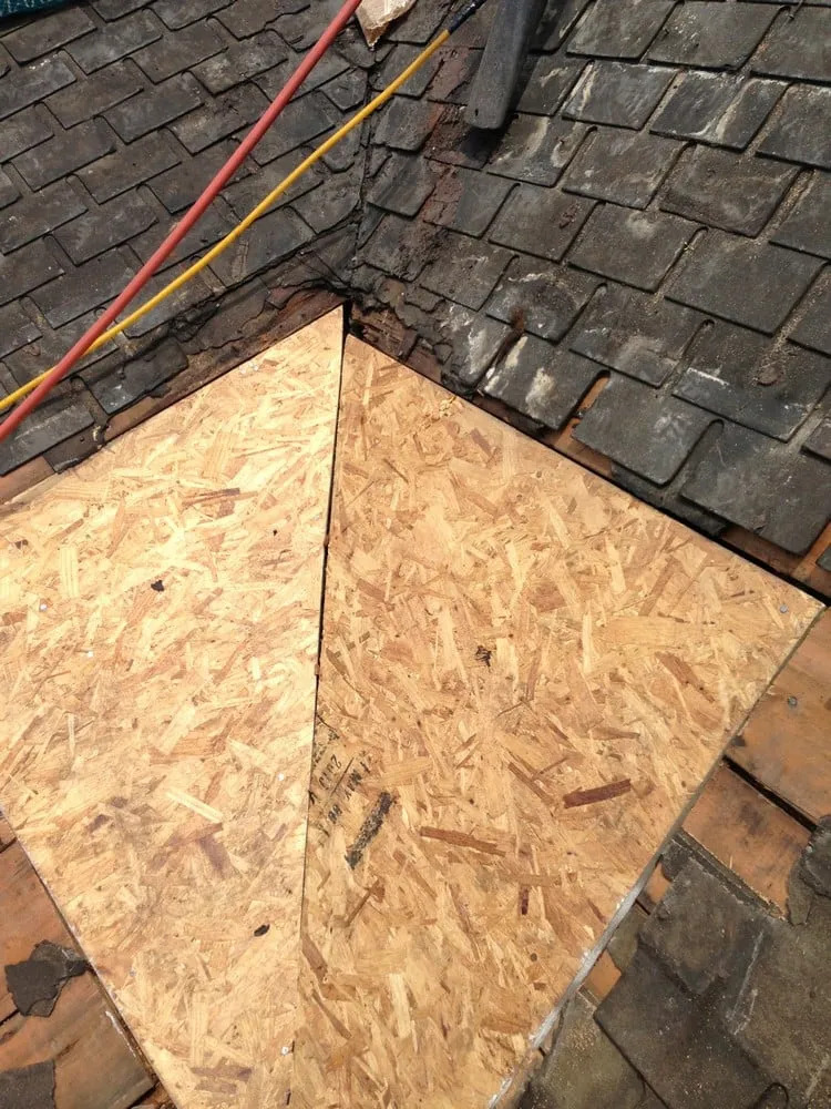 Slide of AC Roof Repair