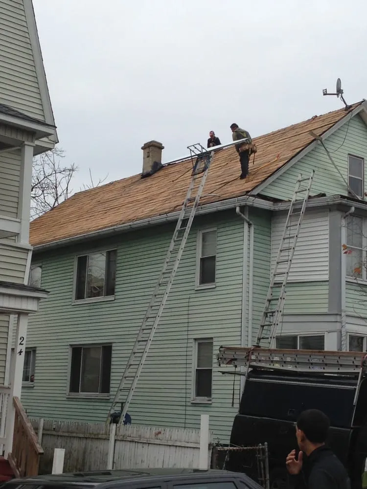 Slide of AC Roof Repair