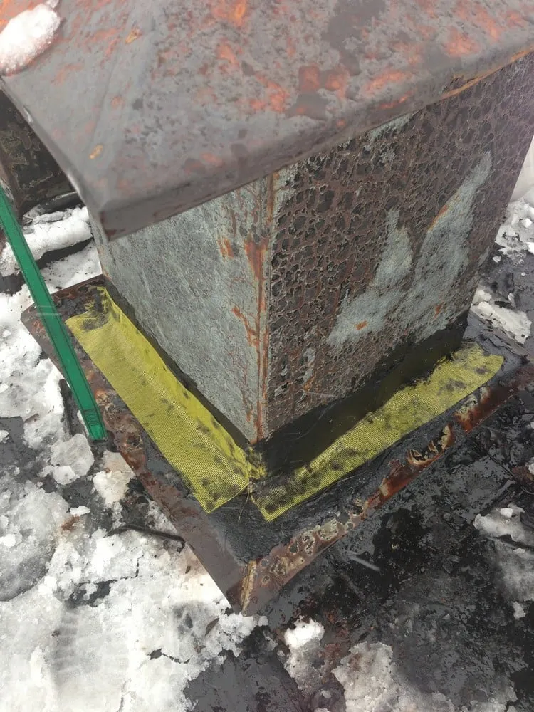 Slide of AC Roof Repair