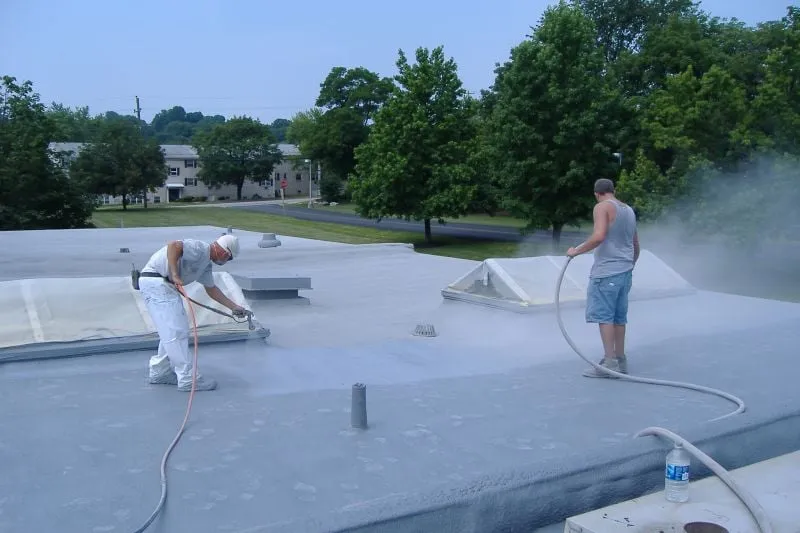 Slide of AC Roof Repair