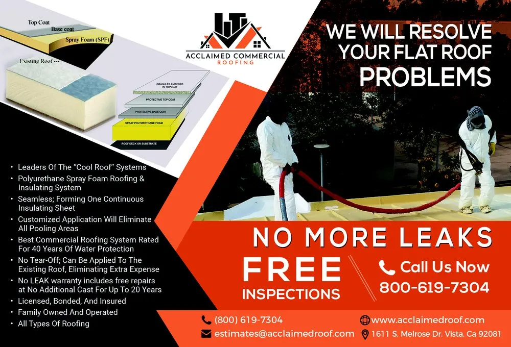 Slide of Acclaimed Commercial Roofing