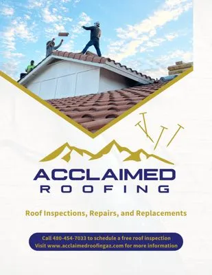 Acclaimed Roofing Logo