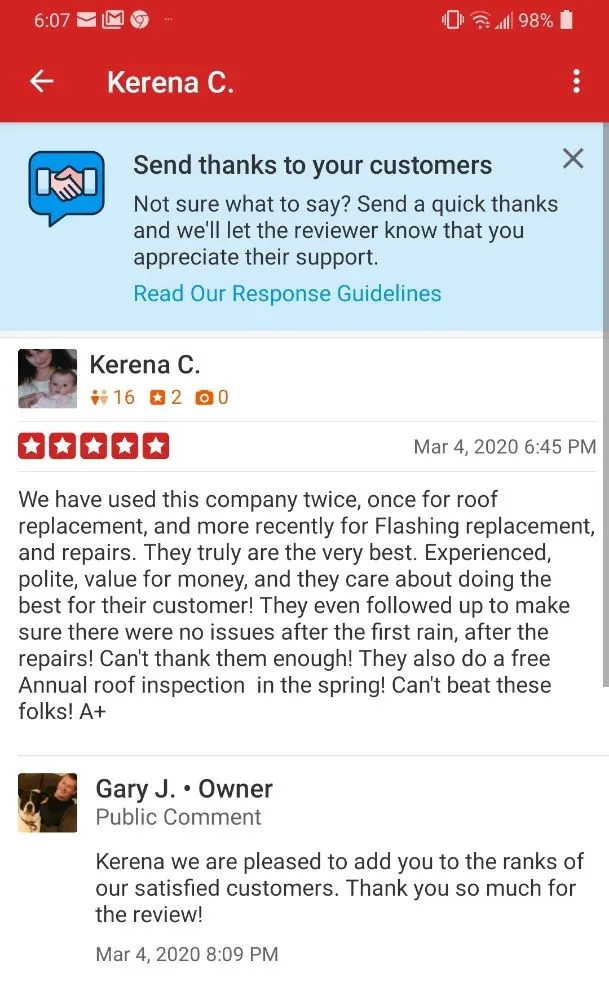 Slide of Accountable Roofing