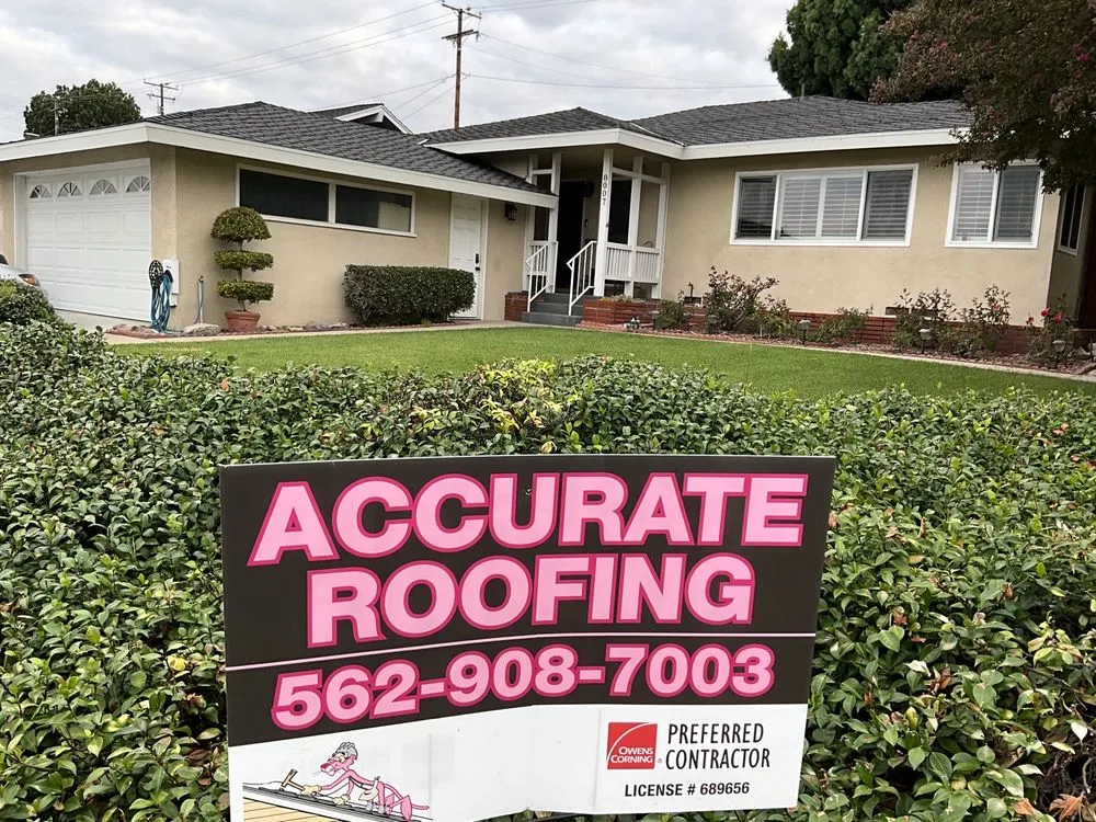 Slide of Accurate Roofing