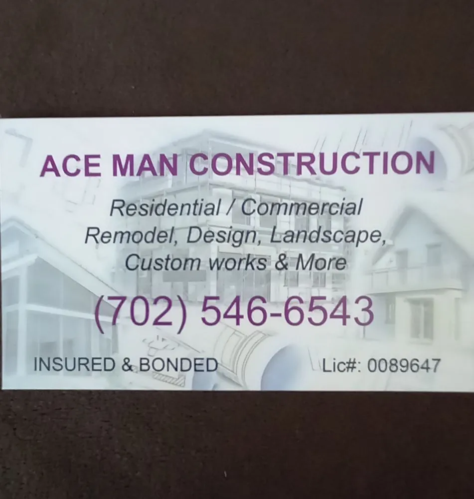 Slide of Ace Man Construction