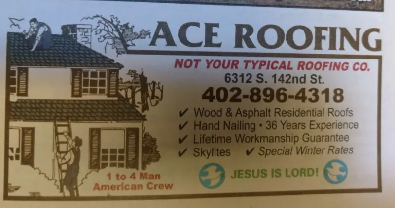 Slide of Ace Roofing