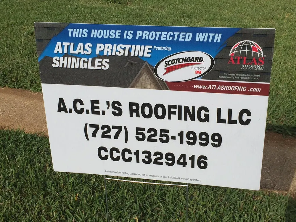 Slide of A.C.E.'S Roofing