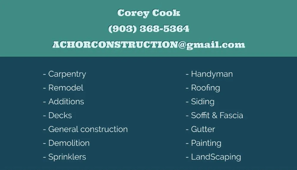 Local residential roofing service in Fruitvale, TX - Achor Construction