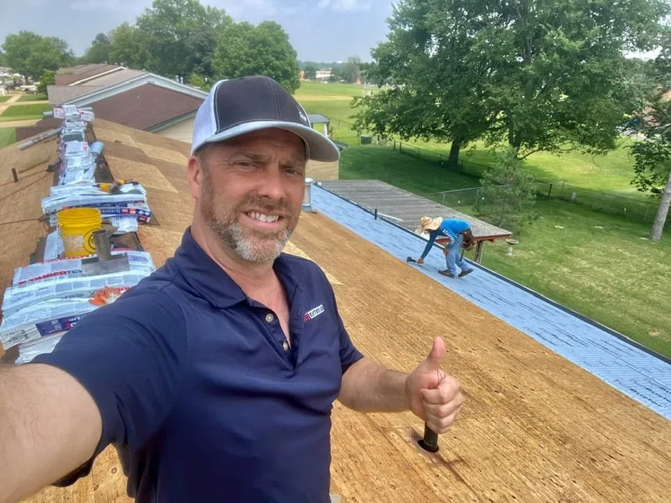 Licensed roof repair in St. Peters, MO by ACI Roofing and Exteriors