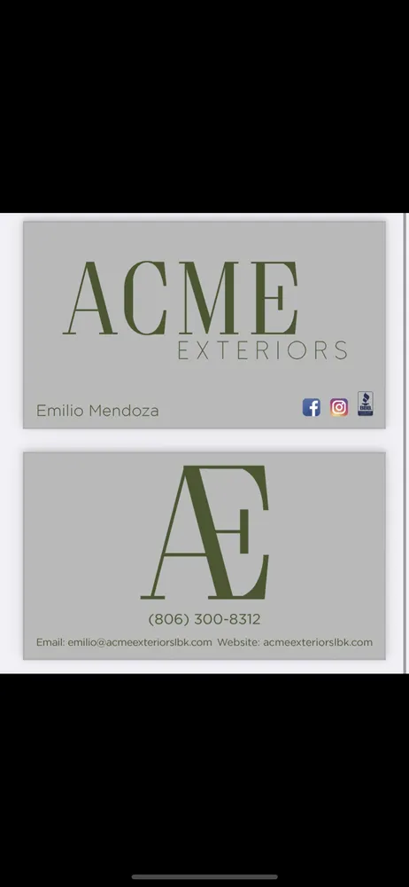 Slide of ACME Exteriors