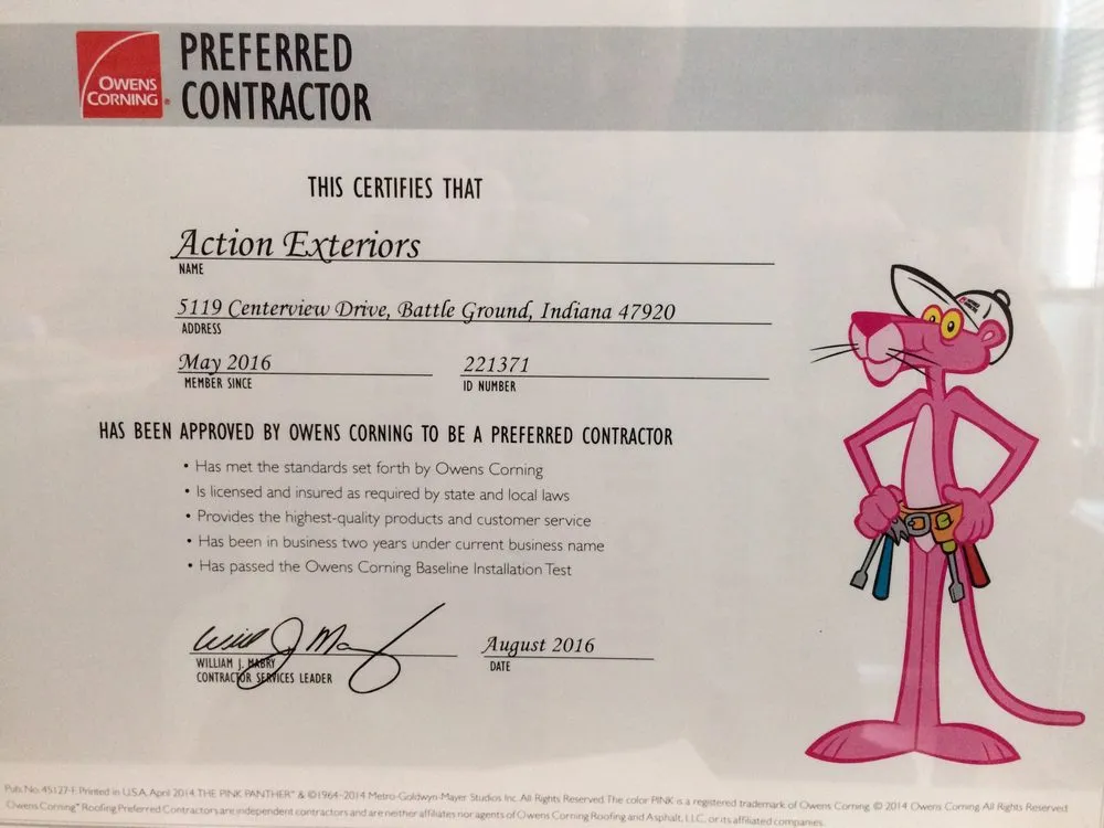 Slide of Action Exteriors