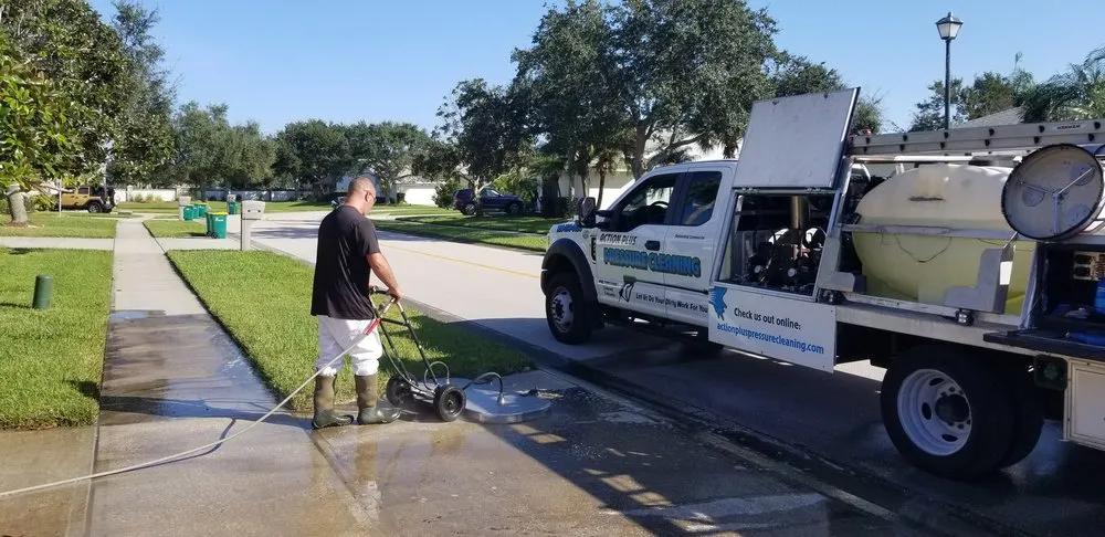 Slide of Action Plus Pressure Cleaning