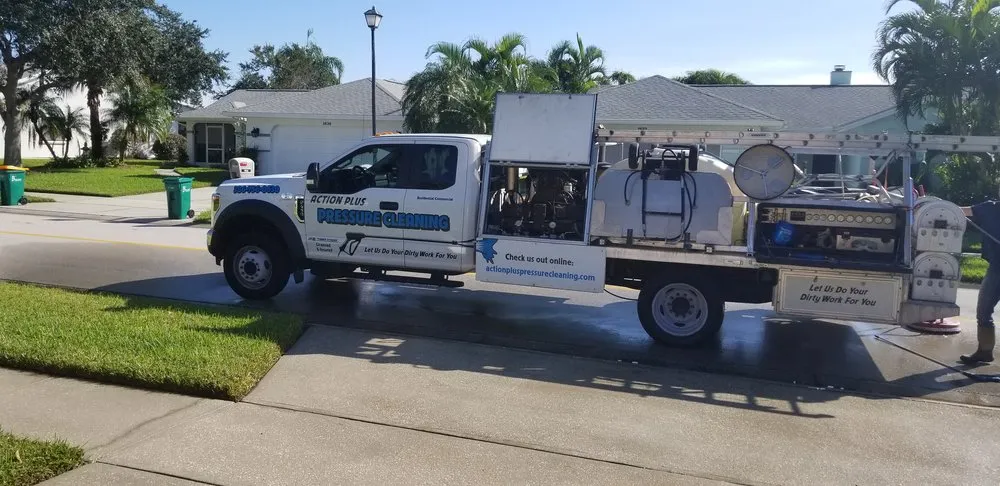 Slide of Action Plus Pressure Cleaning