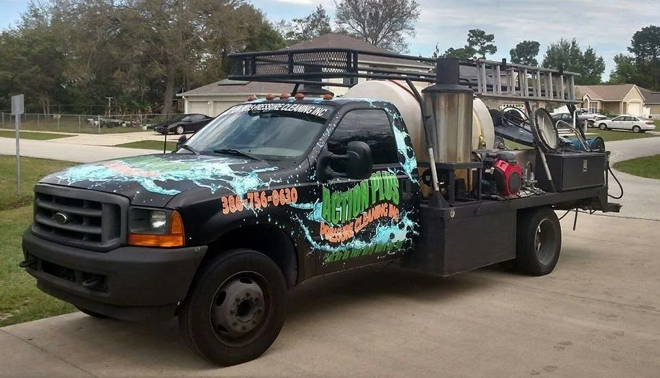 Slide of Action Plus Pressure Cleaning