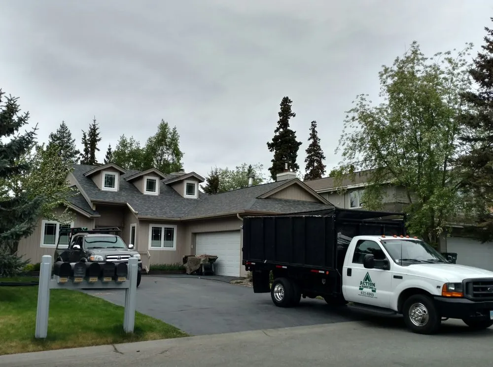 Slide of Action Roofing Services