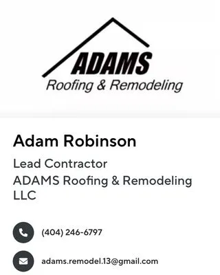 ADAMS Roofing & Remodeling Logo