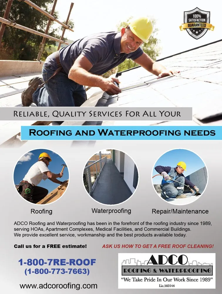 Slide of ADCO Roofing and Waterproofing