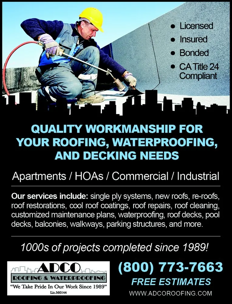 Slide of ADCO Roofing and Waterproofing