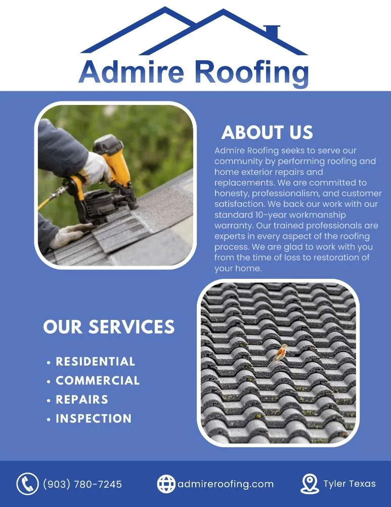 Slide of Admire Roofing