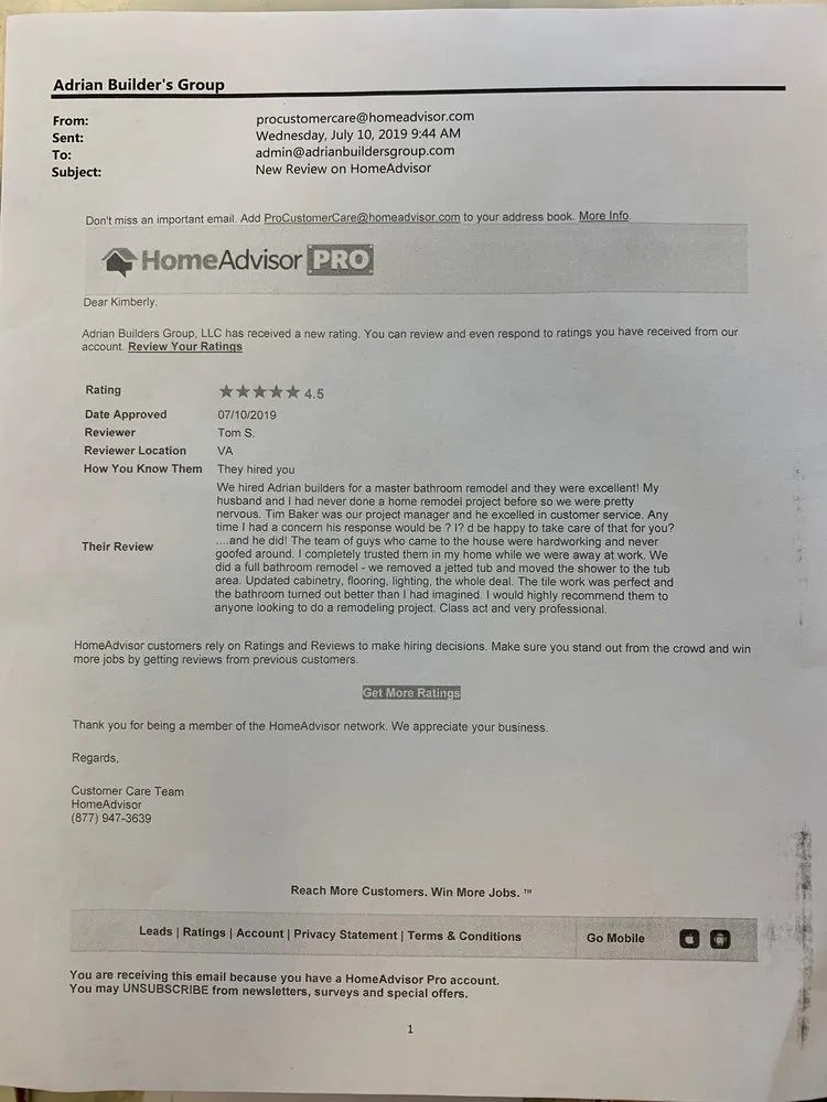 Slide of Adrian Builders Group