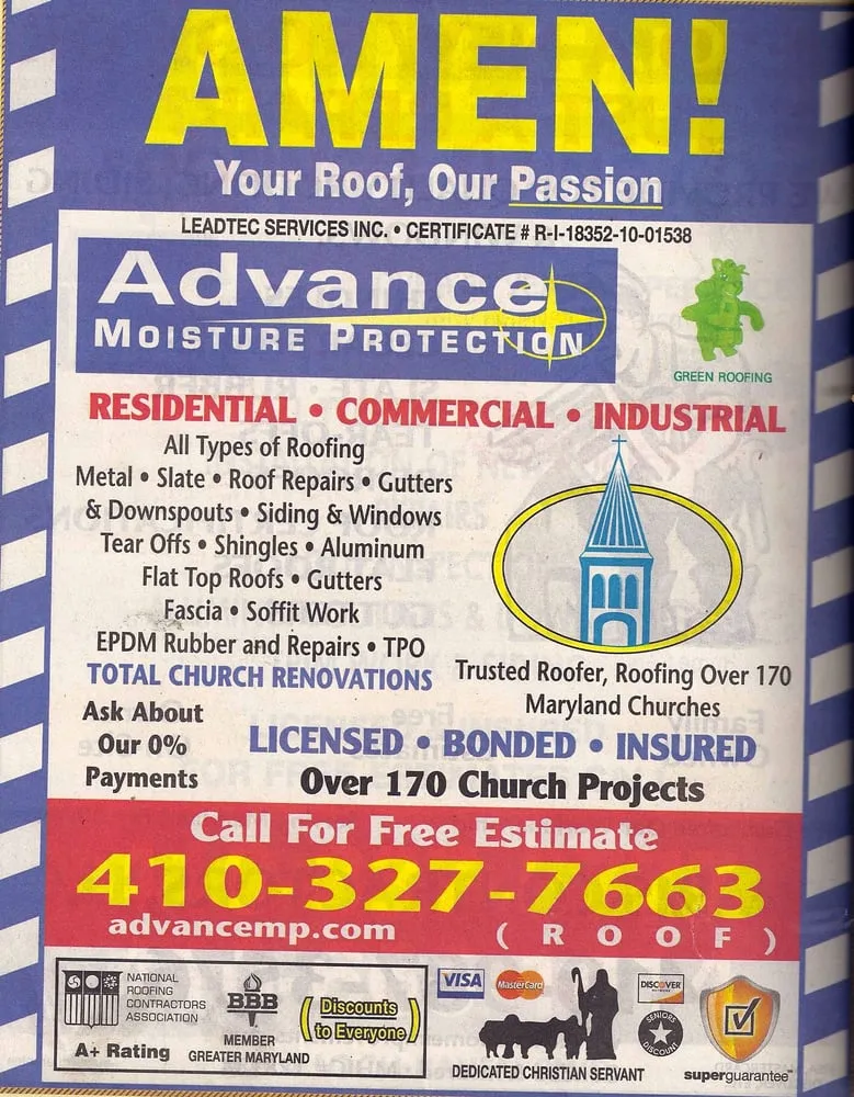 Slide of Advance Moisture Protection