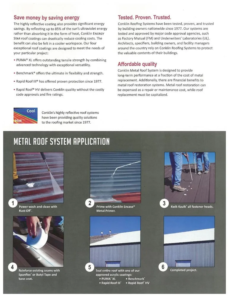 Slide of Advance Roofing Restoration