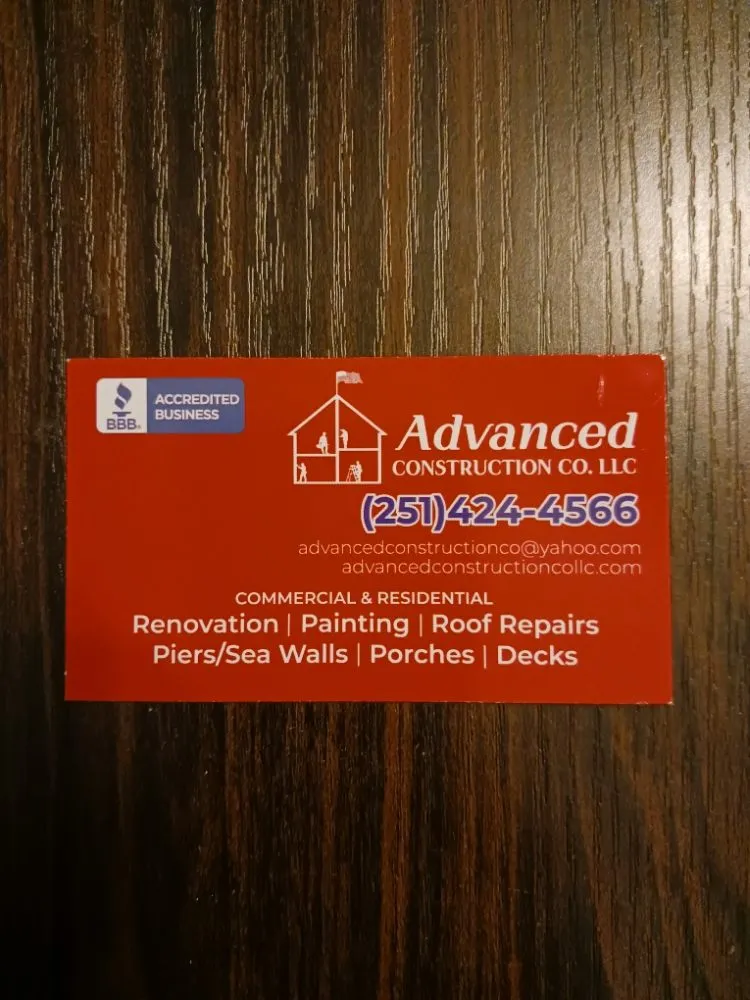 Slide of Advanced Construction Company