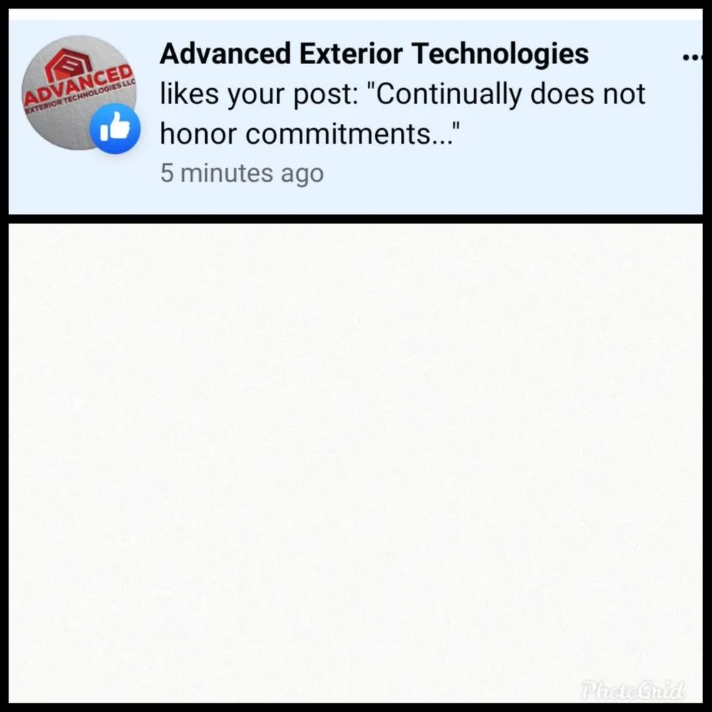 Slide of Advanced Exterior Technologies