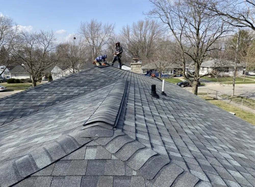 Emergency shingle roofing service after storm damage in Greendale Wisconsin, WI by Advanced Home Exterior
