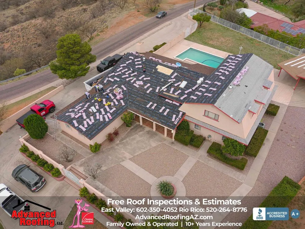 Slide of Advanced Roofing