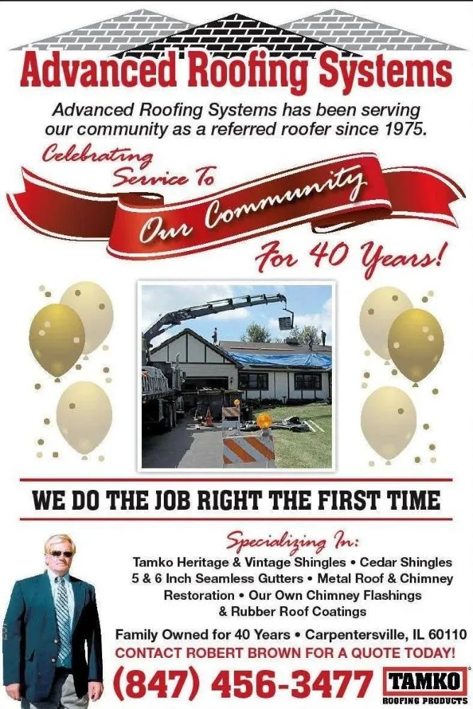 Slide of Advanced Roofing Systems