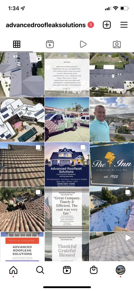 Slide of Advanced Roofleak Solutions