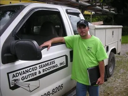 Professional roof leak repair in Albany, OH by Advanced Seamless Gutter & Roofing