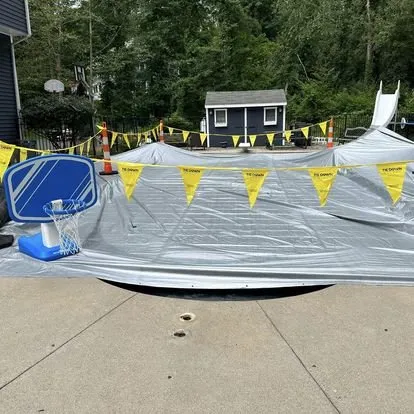 Slide of AED Roofers Water Proofers