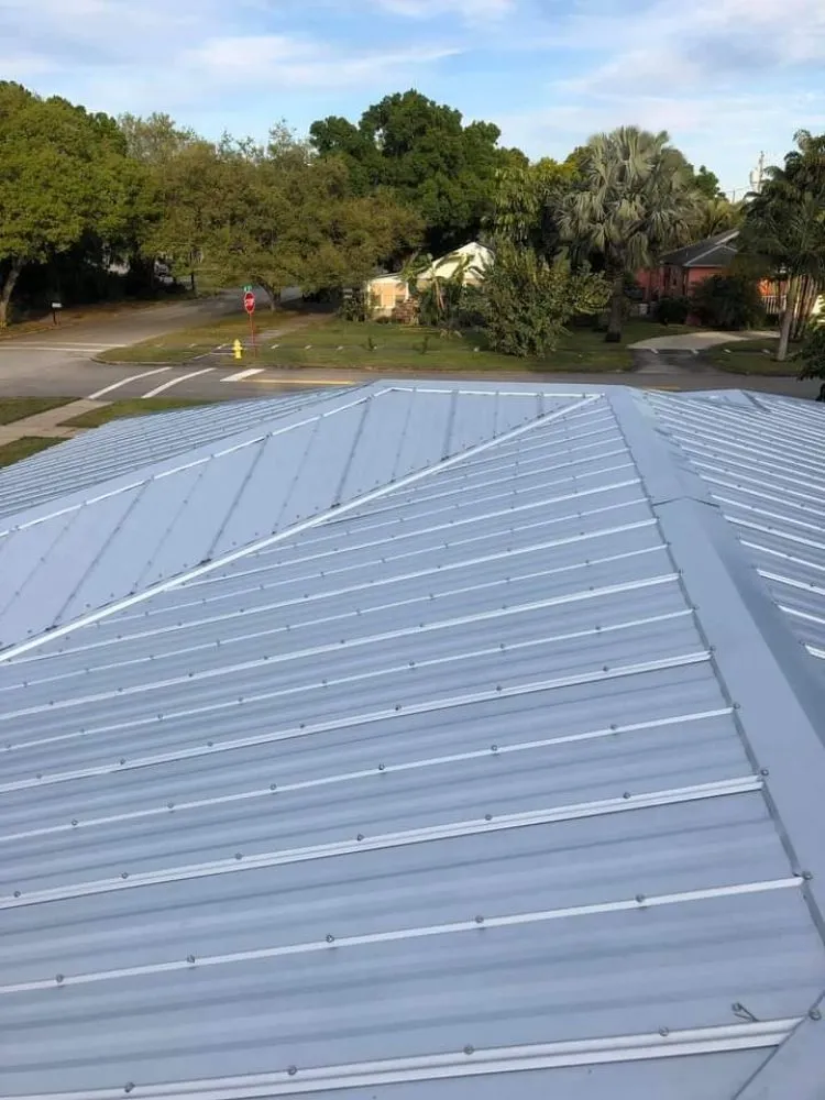 Slide of Affordable Metal Roof Installation