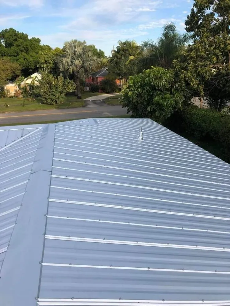 Slide of Affordable Metal Roof Installation
