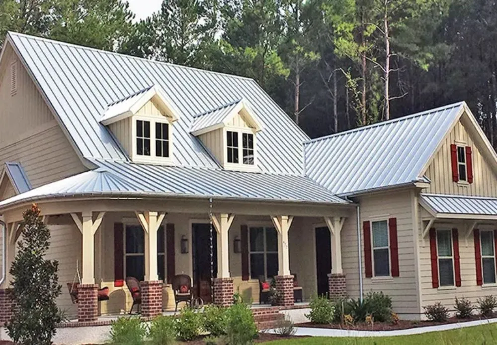 Slide of Affordable Metal Roof Installation