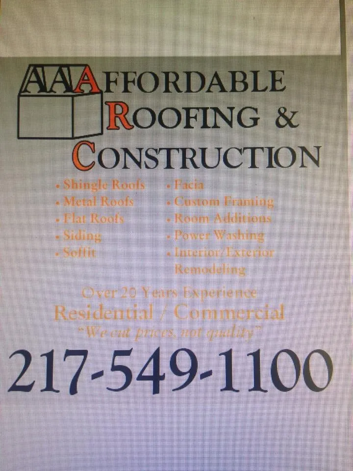 Slide of Affordable Roofing & Construction