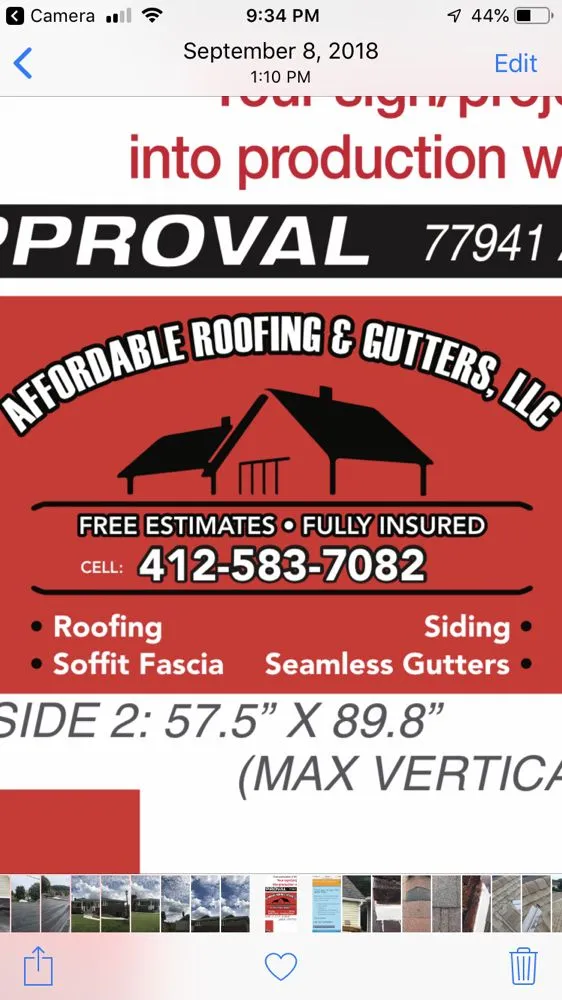 Local roof leak repair for homes in Belle Vernon, PA by Affordable Roofing & Gutters
